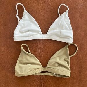 Mikoh Chiba triangle tops TWO size S